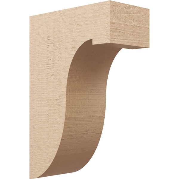 Ekena Millwork 9"W x 18"D x 27"H Classic Del Monte Rough Cedar Woodgrain TimberThane Corbel, Primed Tan CORUR09X18X27DELRCPR - main